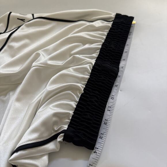 Vintage Nike Fly Crossover Basketball Shorts SHINY White Training Retro Y2K - Picture 9 of 10